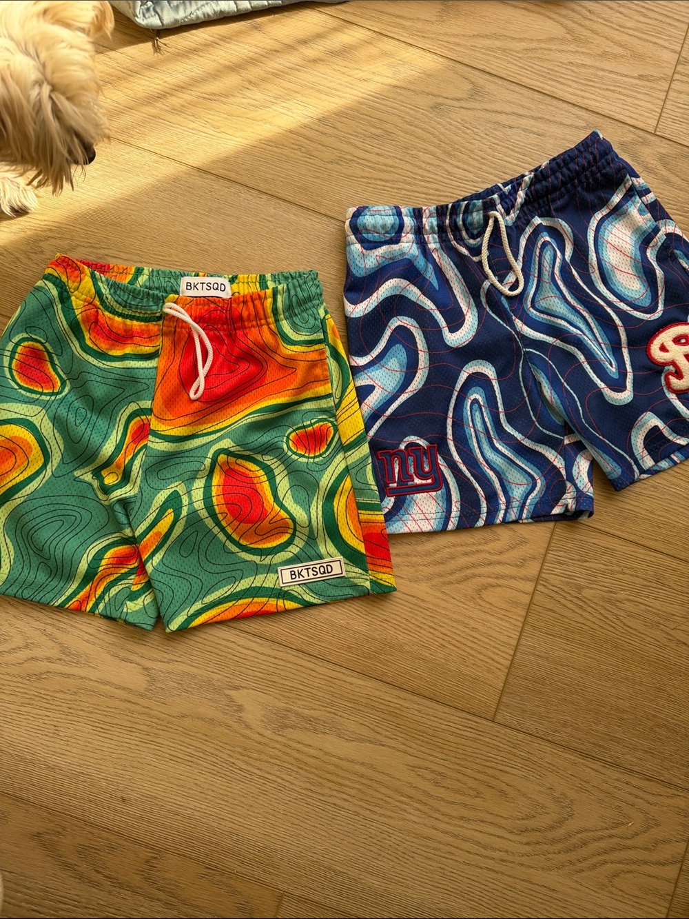 Bucket Squad Shorts - Weatherman and NY giants